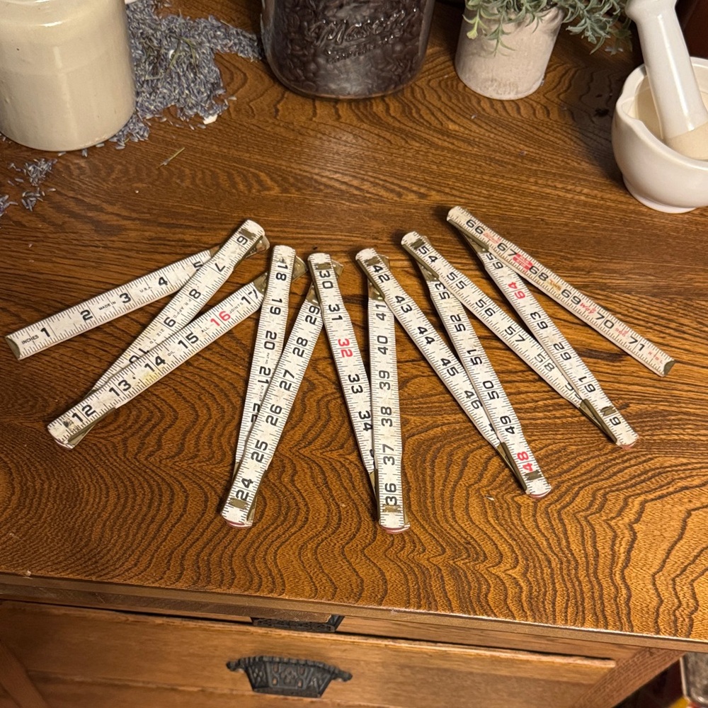 Vintage Lufkin Two Way Made in USA Folding 72” Ruler